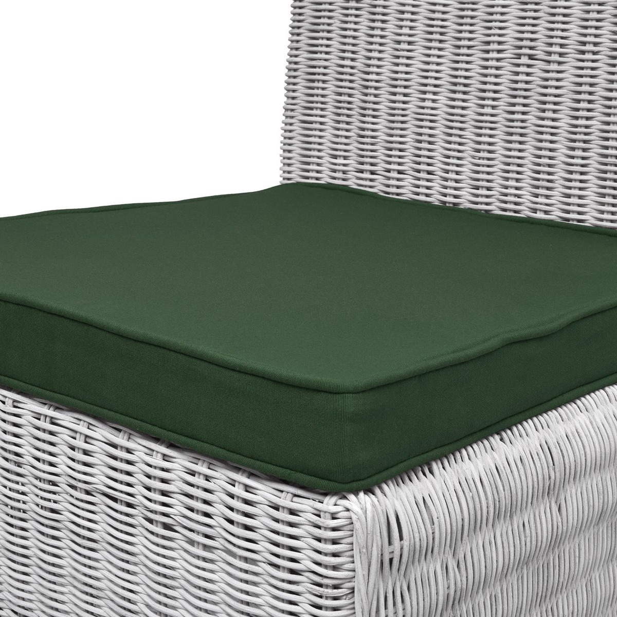 STUHLKISSEN Loft SK 45/40/5 cm Dunkelgrün 4tlg - Dunkelgrün, Textil (40/45cm) - Beautissu 