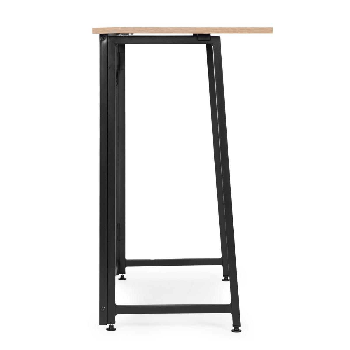 SCHREIBTISCH ARLO Eiche - Schwarz - Braun, Holzwerkstoff (45/80/76cm) - Mat-Haus