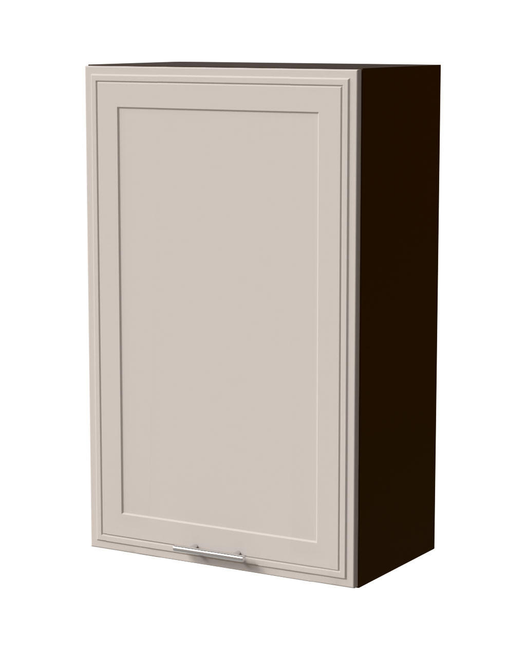 HÄNGESCHRANK Salo W4/60/1 Lava / Kaschmir Matt 60 / 32,5 / 96cm - Kaschmir/Dunkelgrau, Holz/Holzwerkstoff (60/96/32.5cm) - Feldmann-Wohnen