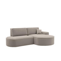 ECKSOFA Modena Pro - Komfort Und Stil Stoff Salvador Hellbeige Rechts - Creme, Holz (278/179cm) - Kaiser Möbel