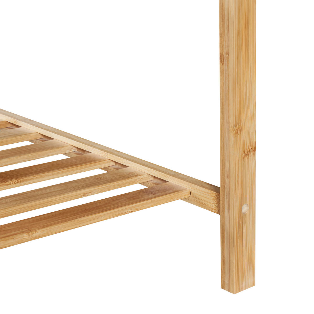 GARDEROBENSTÄNDER Öckerö - Naturfarben, Holz (60/150/40cm) - [en.casa]