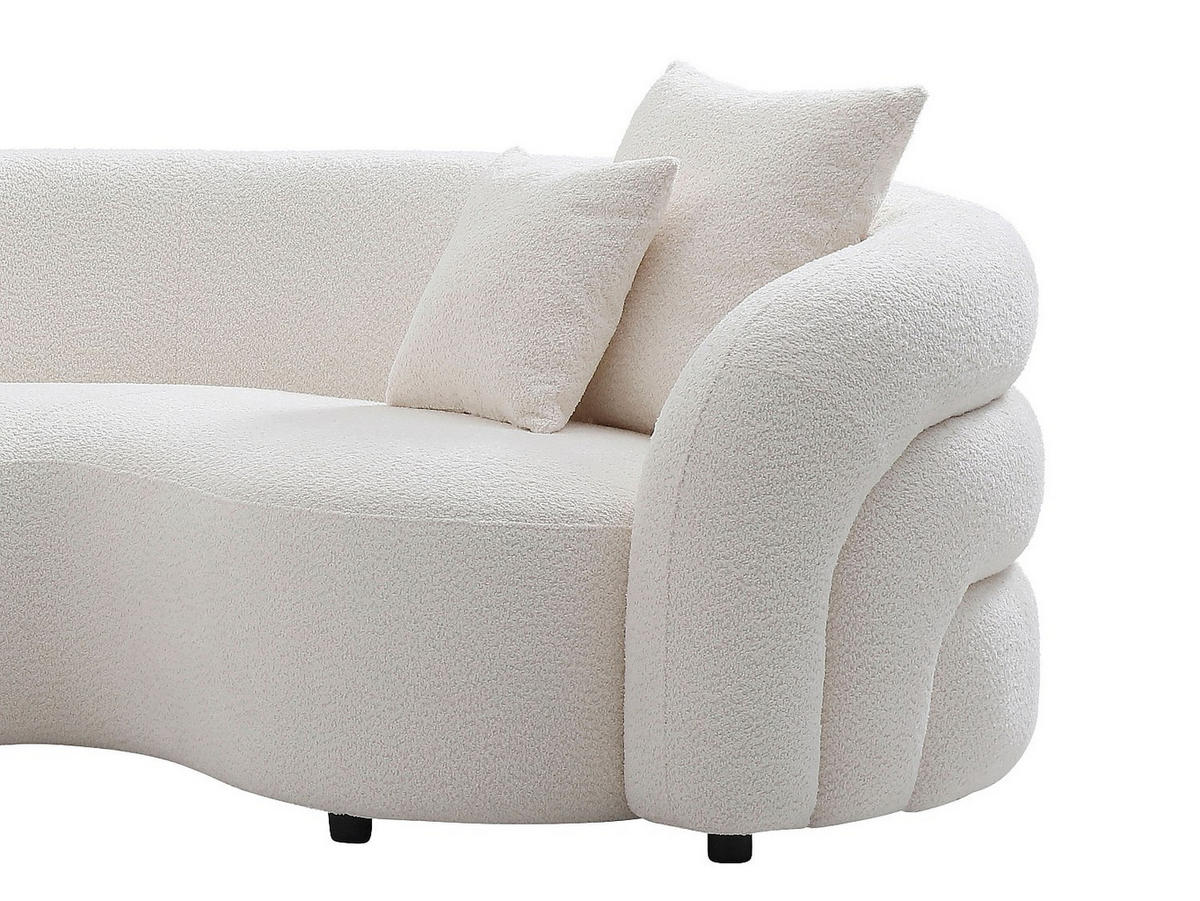 SOFA ohne Schlafmöglichkeit - 5 Personen-Sitzer - Stoff - Weiß - - Weiß, Textil (290/73/200cm) - Vente-Unique