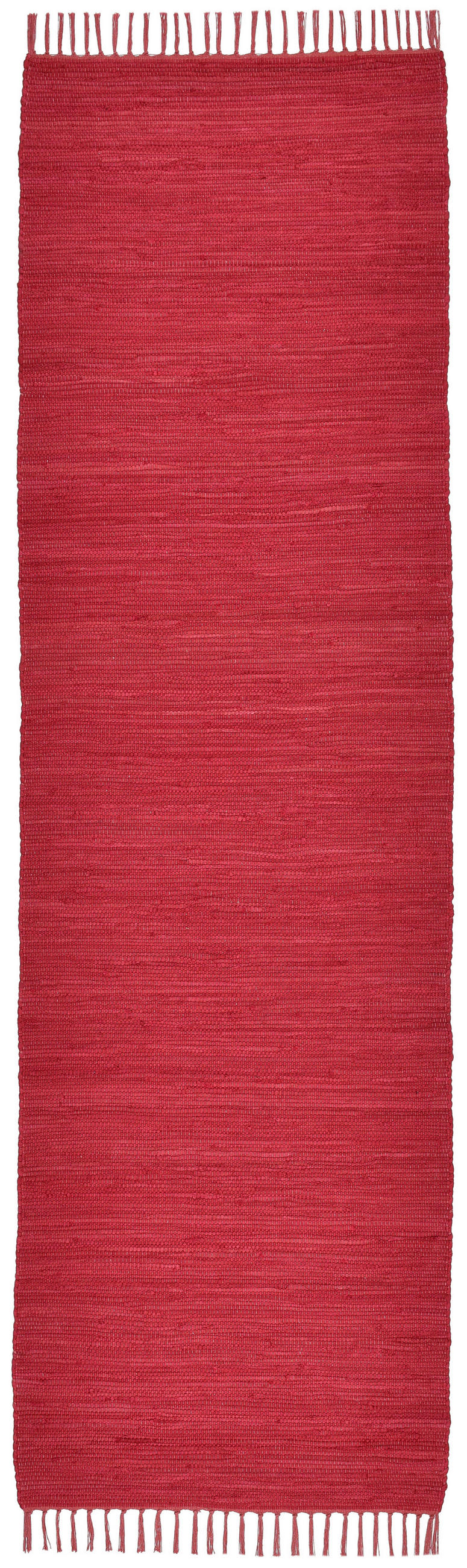 FLECKERLTEPPICH Chindi 70x250 cm - Rot, Textil (70/250cm) - Rug and Roll