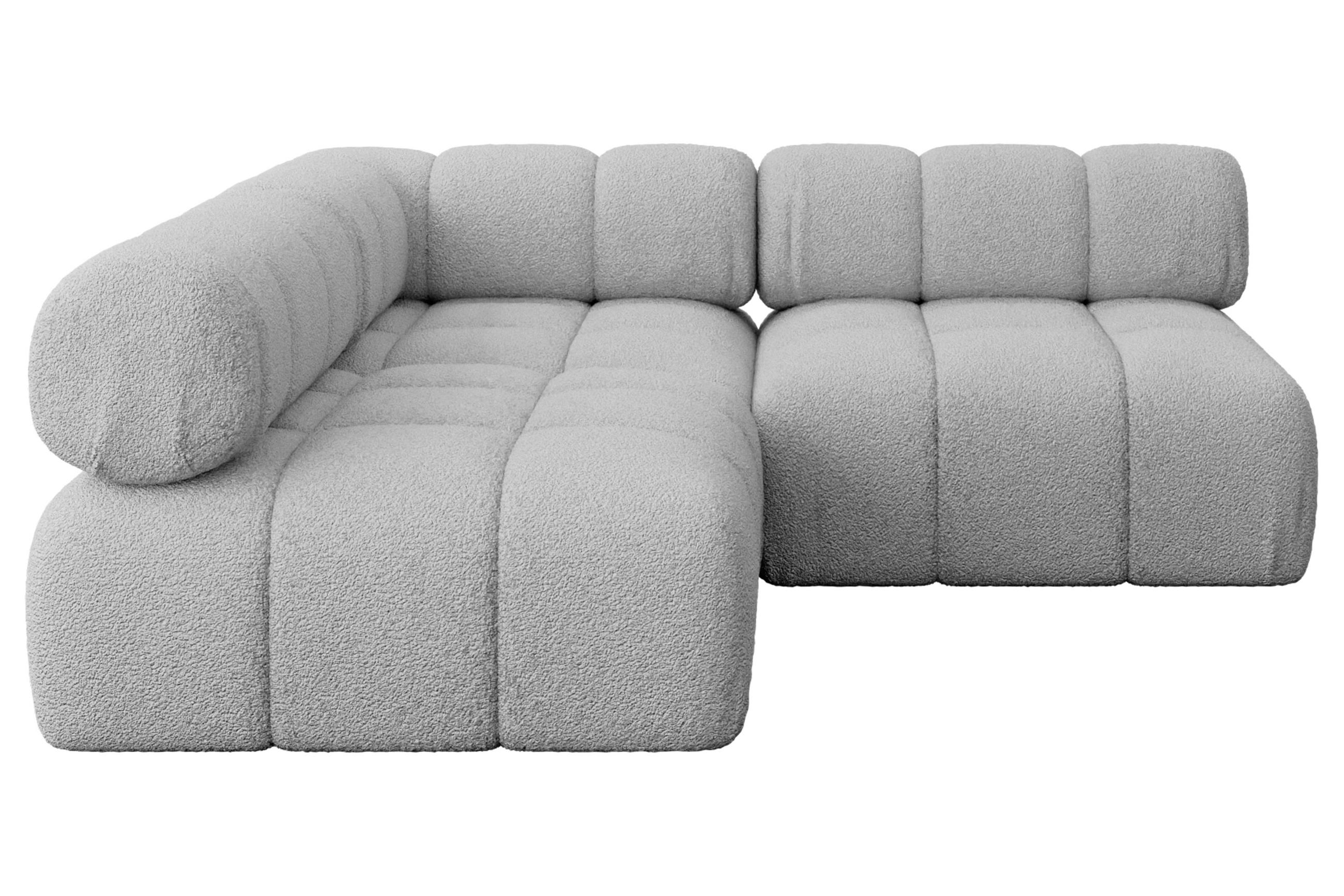 Altdecor Ecksofa Hellgrau 190x190 cm