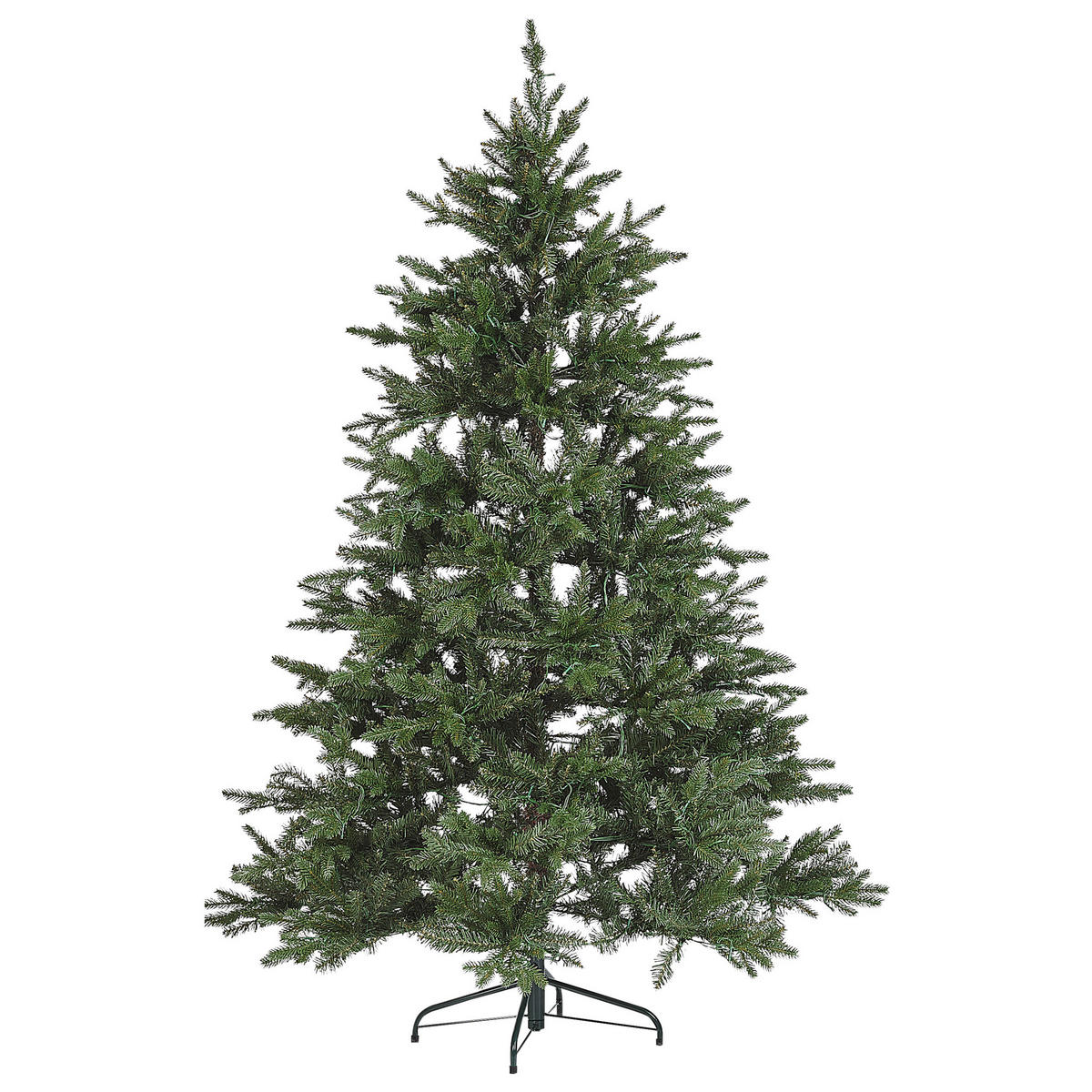 WEIHNACHTSBAUM 180 cm Grün Fiddle - Grün, Kunststoff (180cm) - Beliani