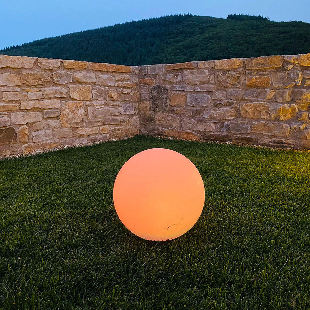 SOLAR-KUGEL 2er-set leuchtende SOLSTY weiß - Weiß, Kunststoff (30/30/30cm) - Lumisky
