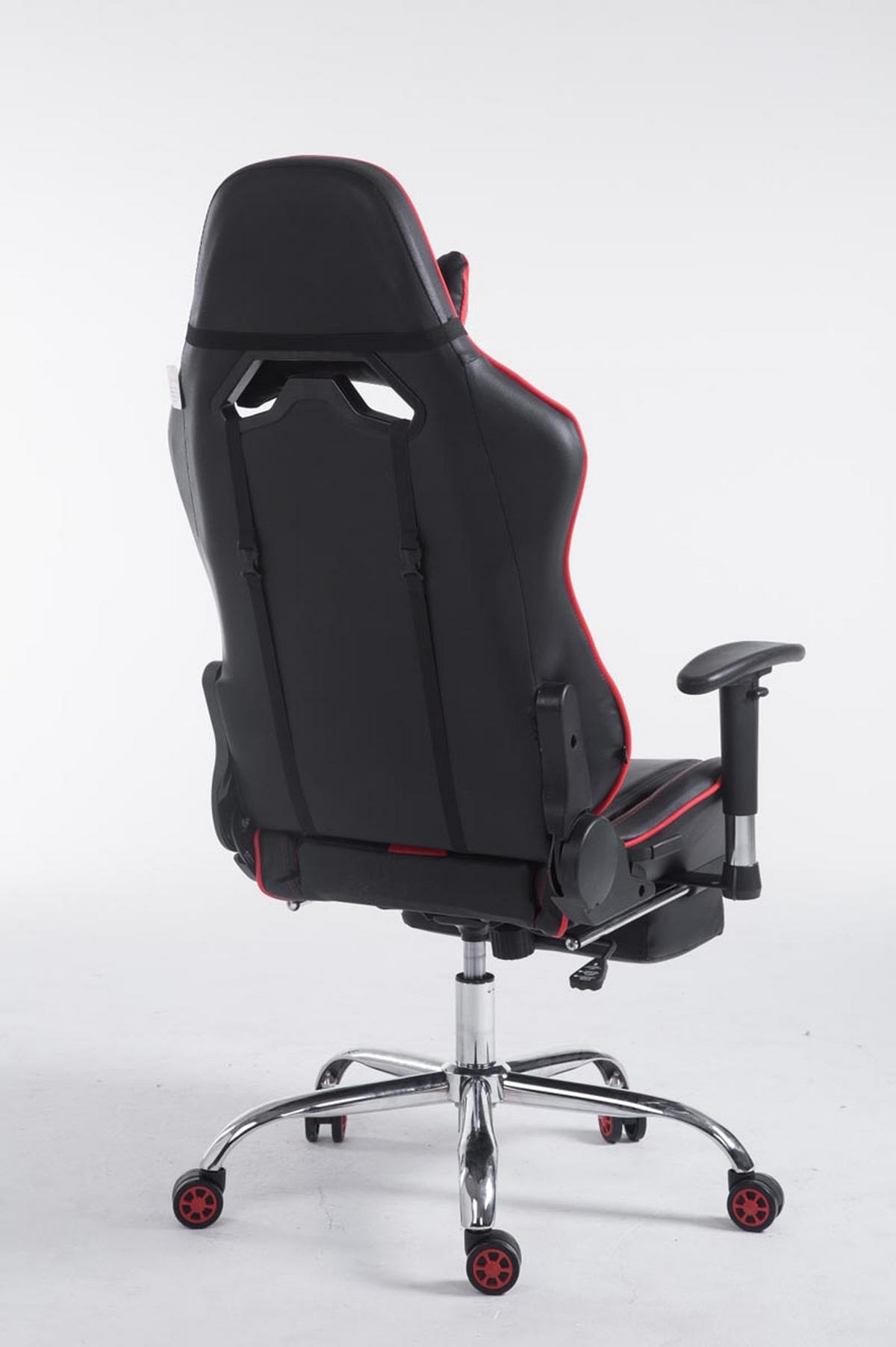 GAMINGSTUHL Limitless-2, Kunstleder mit Fußablage Schwarz/Rot - Rot, Textil/Metall (70/135/58cm) - TPFLiving
