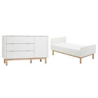POKOJ PRO MIMINKO 2DÍLNÝ Miloo Bílá - bílá, kompozitní dřevo (143.5/87.5/75cm) - Petits-meubles