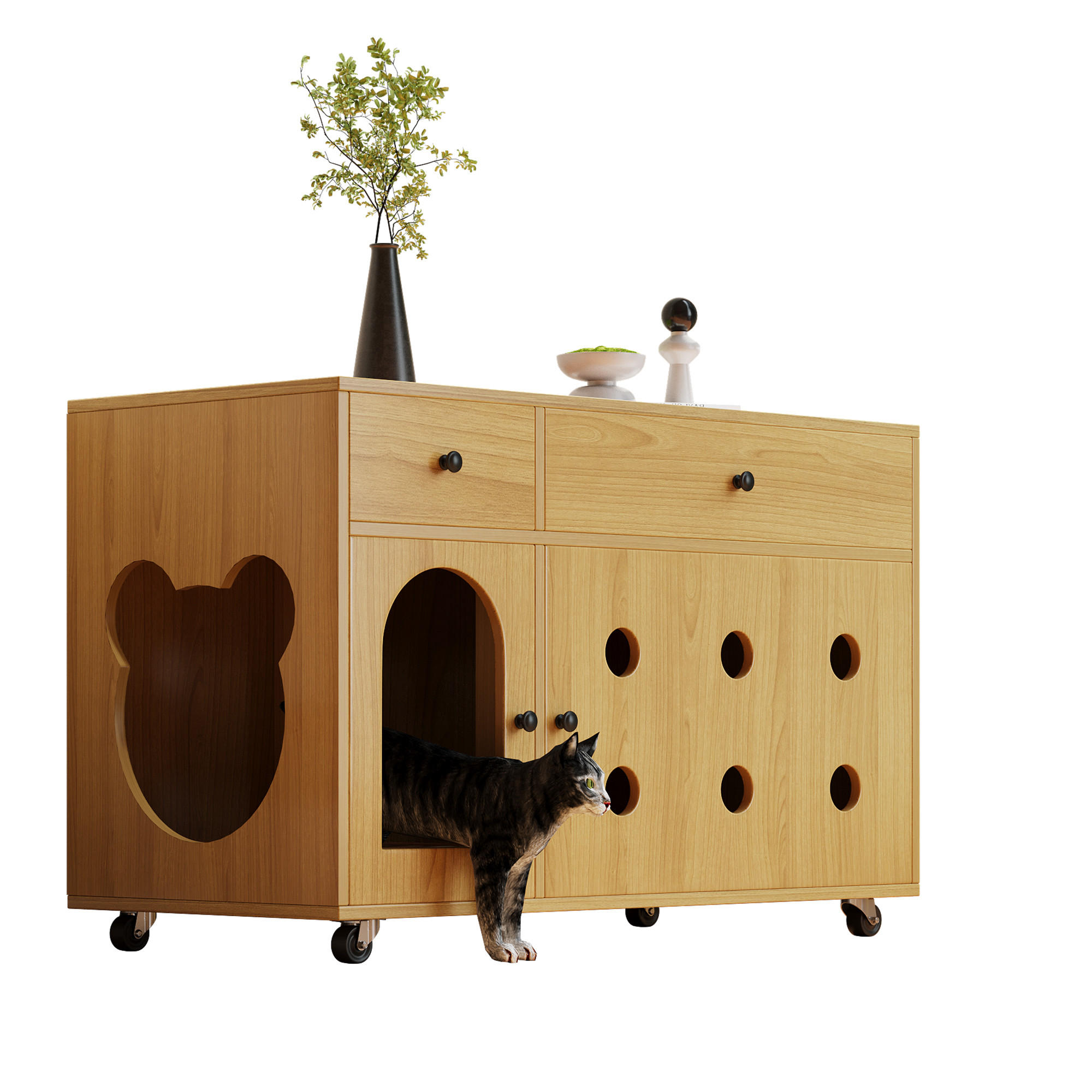 Luhomfu Sideboard Natur 45x66x10 cm