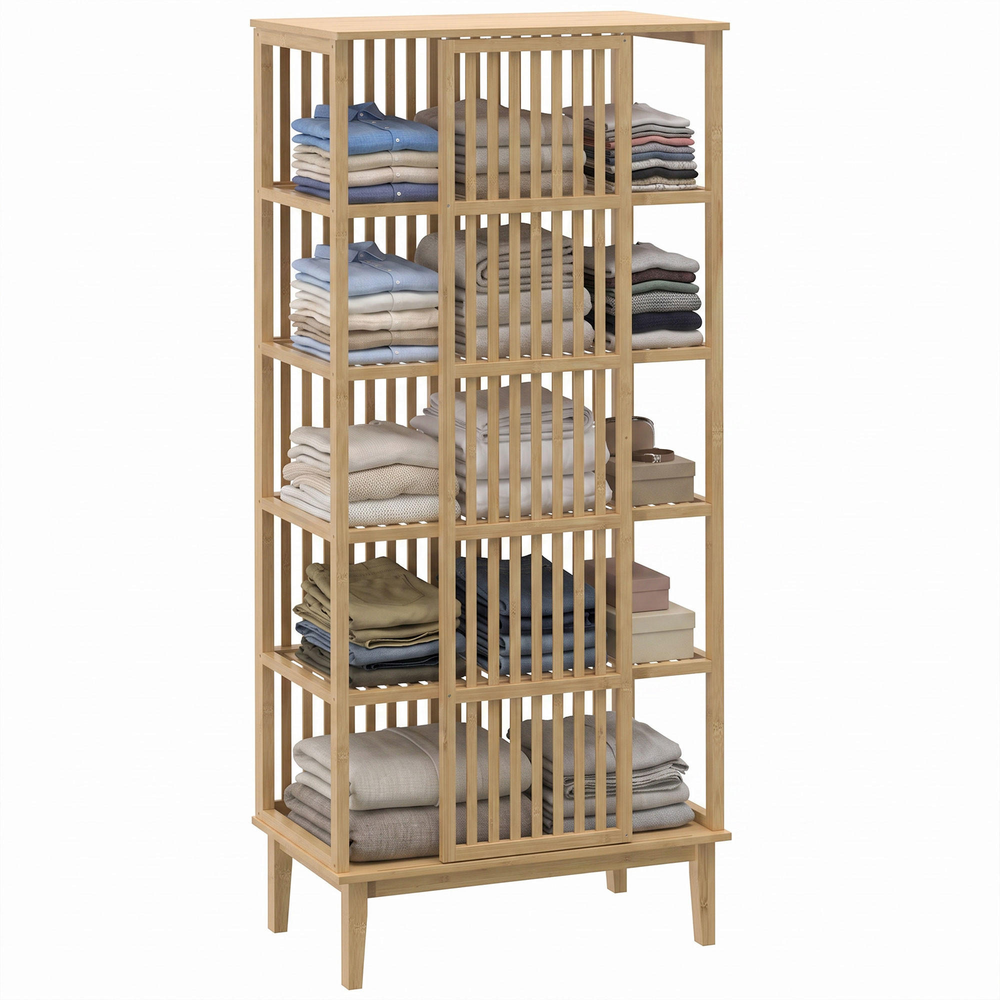 Pangivo Kleiderschrank Natur 47.3x175x80 cm
