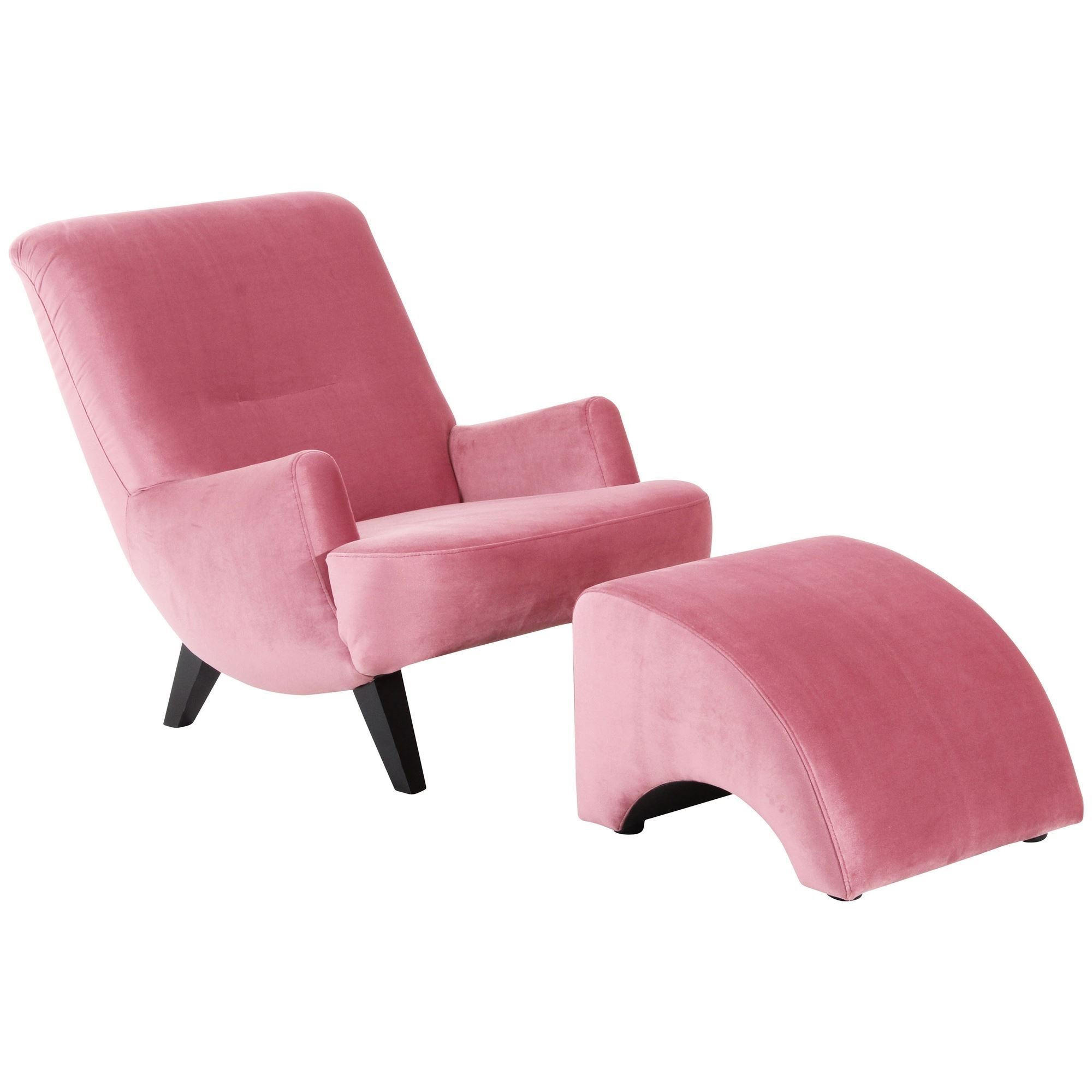 SESSEL Kajsa 71x80x101 Bezug Samtvelours Buche schwarz/rosé - Pink/Schwarz, Kunststoff (101/80/71cm) - 58aufmkessel