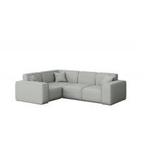 GARTENECKSOFA L-form MALIBU Stoff Odyssey Hellgrau Links - Hellgrau, Holz (181/73/246cm) - Kaiser Möbel