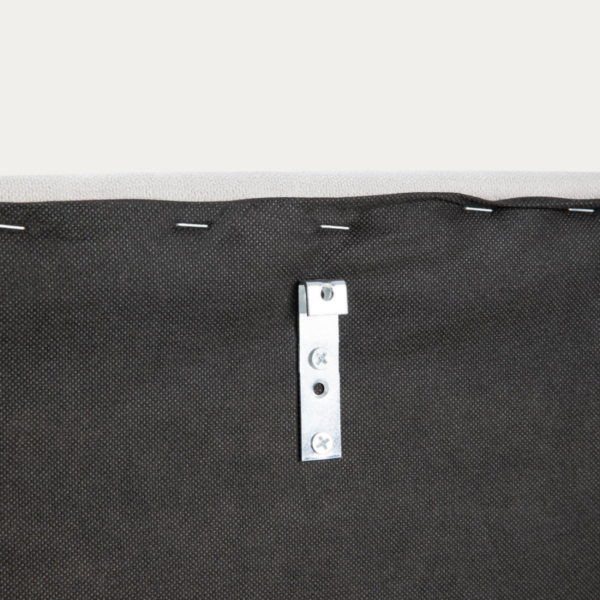 KOPFTEIL Ilan Grau 197 cm x 52 cm - Grau, Textil (197/52/3cm) - Kenay Home