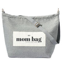MOM Bag Teddy Bouclé Grau - Grau, Textil (60/10/45cm) - nordic coast company