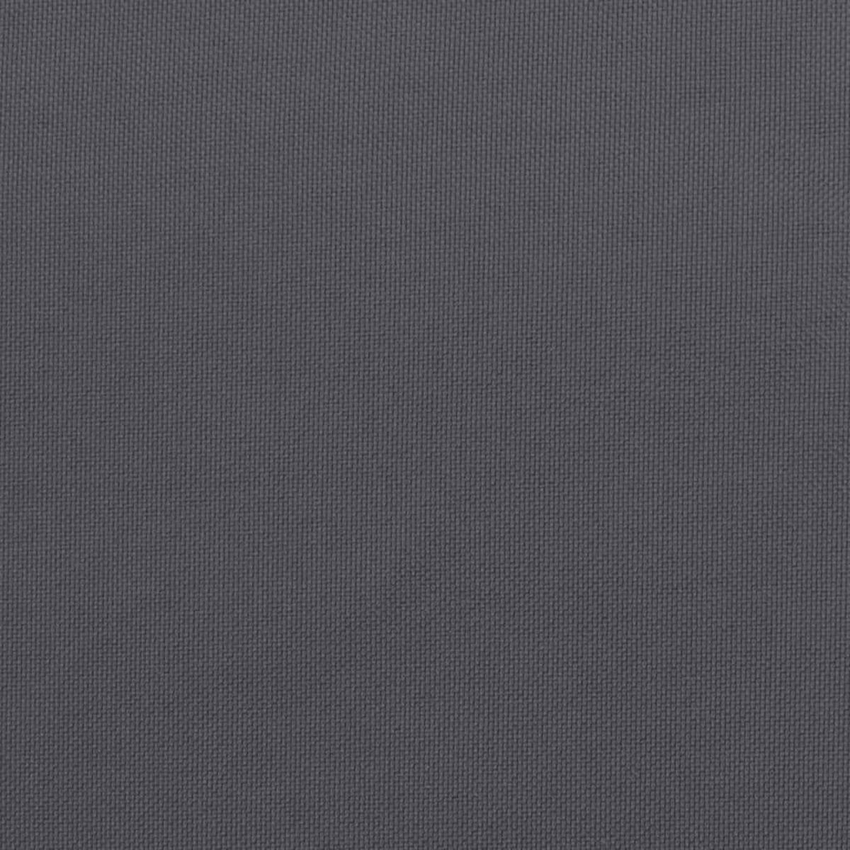 HOCHLEHNER-AUFLAGEN 6Er Set Anthrazit Oxford-Gewebe - Anthrazit, Textil (50/7/120cm) - vidaXL