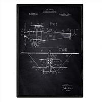 POSTER Aufklärungsflugzeug Patent A3 Rahmenlos - Klar, Papier (29.7/5/42cm) - Nacnic