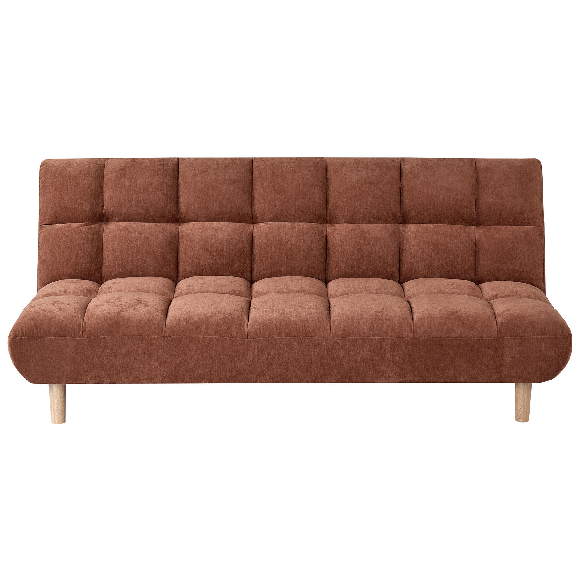 CANAPEA EXTENSIBILĂ cu 2 locuri textil maro aurie Risor