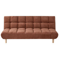 CANAPEA EXTENSIBILĂ cu 2 locuri textil maro aurie Risor - maro/auriu, material textil (190/83/90cm) - Beliani
