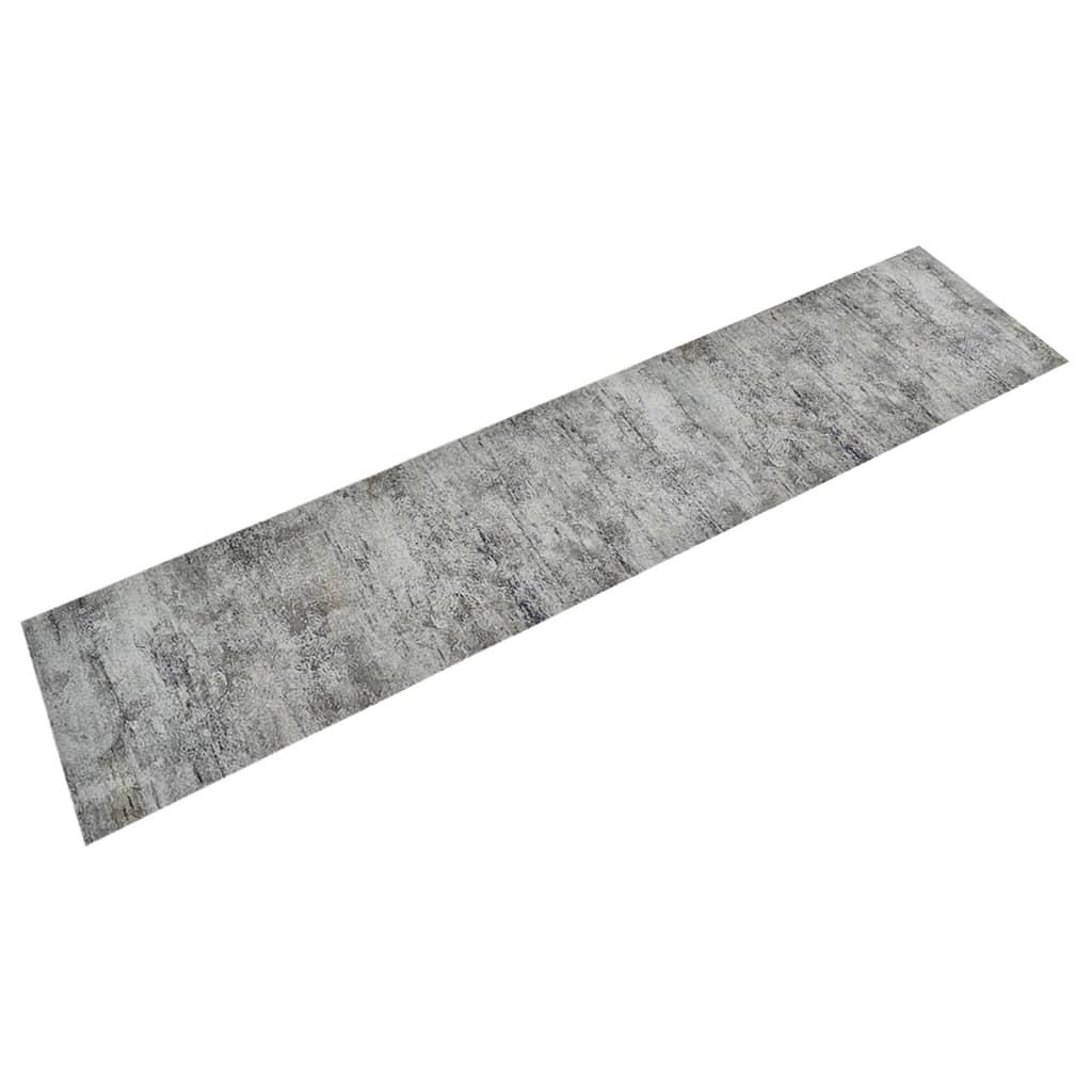 KÜCHENTEPPICH Waschbar Beton 60/300 Cm Samt - Grau, Kunststoff (60/300cm) - vidaXL