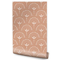 VLIESTAPETE Boho-Ornamente – Terrakotta, Creme – 50x1000 cm - Terracotta/Creme, Papier (50/1000cm) - Muralo