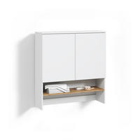 WASCHMASCHINENSCHRANK Paolina Weiß/Artisan 93.6 x 100.4 cm - Weiß/Eiche Artisan, Holzwerkstoff (93.6/100.4/29cm) - Livinity®