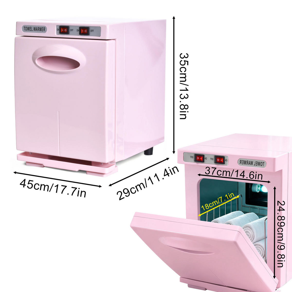 TEPLÁK NA RUKY - Rosa 5L - růžová, kov (29/35/45cm) - Nettlife
