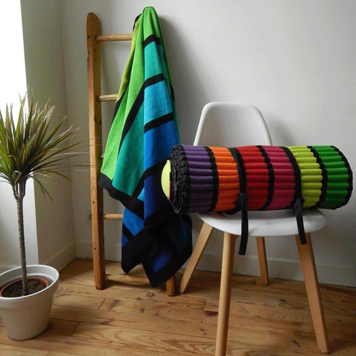 STRANDMATRAZE Happy Fresh 60x180 - Multicolor, Textil (60/180cm) - LE COMPTOIR DE LA PLAGE
