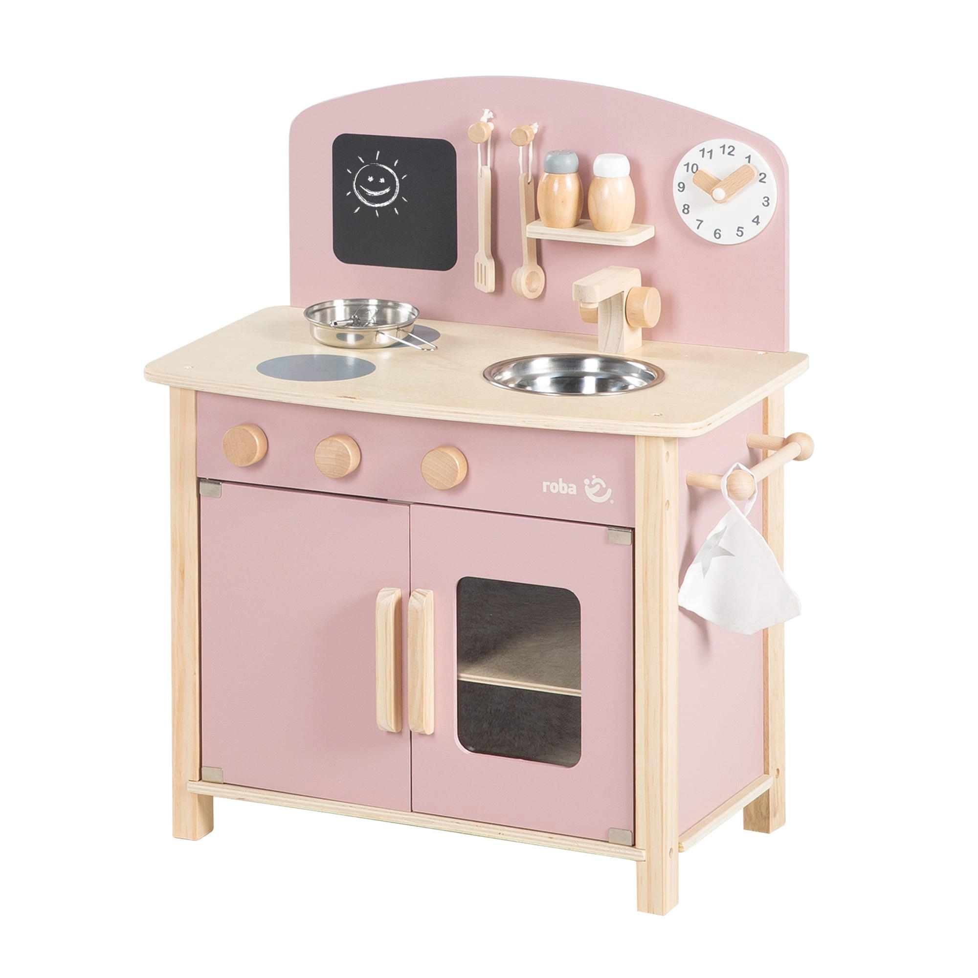 SPIELKÜCHE - Mauve, Holzwerkstoff (30/51.5/63cm) - Roba