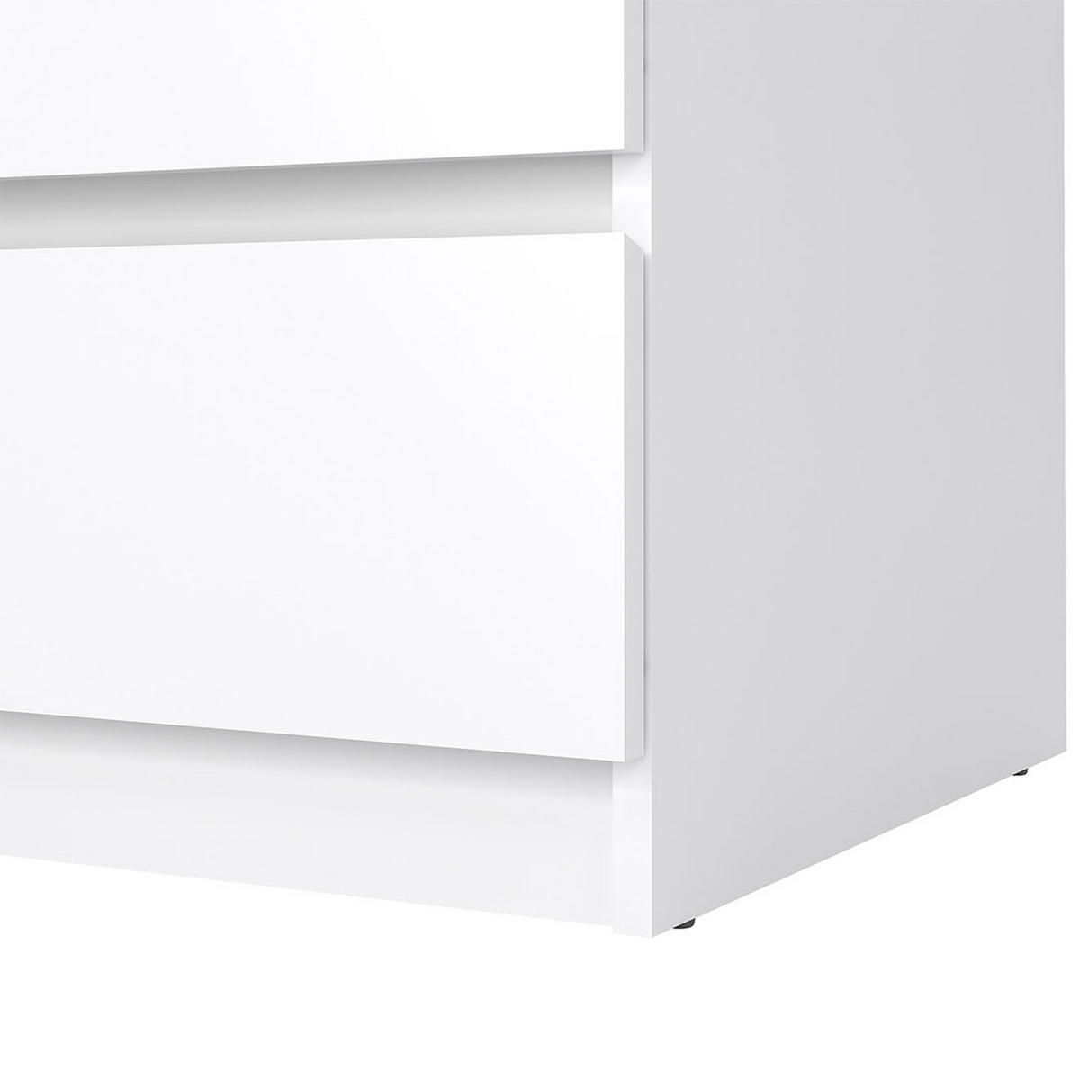 KOMMODE, Naia, Weiß, Holzwerkstoff, 77 x 50 x 68 cm - Weiß, Holzwerkstoff (77/68/50cm) - ebuy24