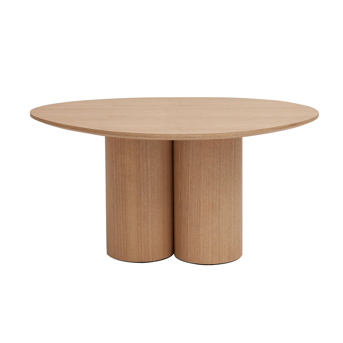 COUCHTISCH Helles Holz HOLLEN - Grün, Holz (78/61/37.3cm) - Miliboo