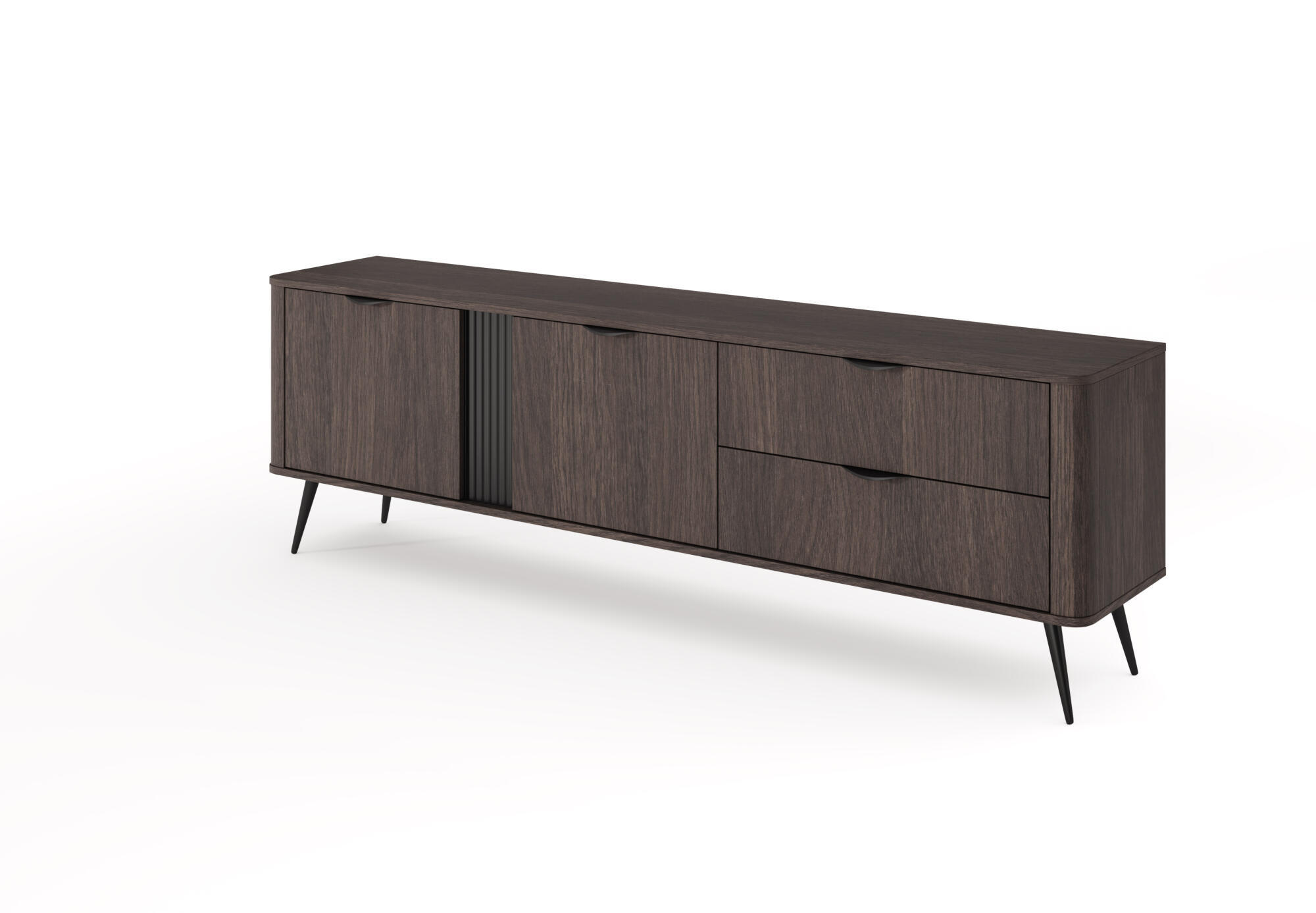 Furnlux Tv-Lowboard Braun 195x61x38 cm