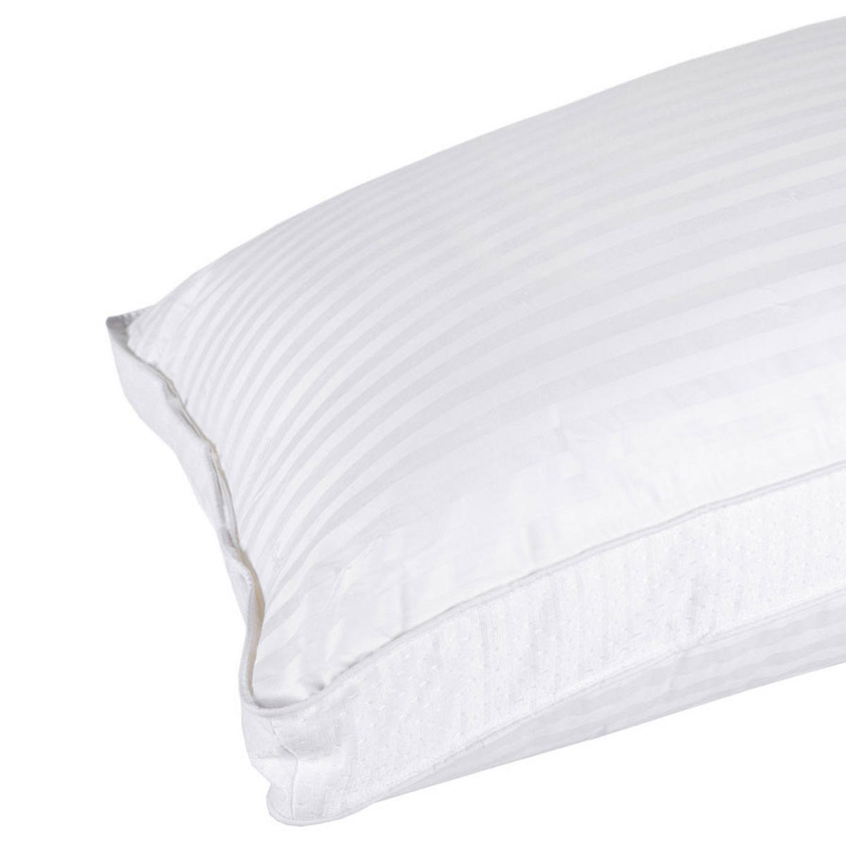 AIR-FLOW-KISSEN Super-Mikrofaser 48/74 cm - Weiß, Textil (48/74cm) - Homescapes