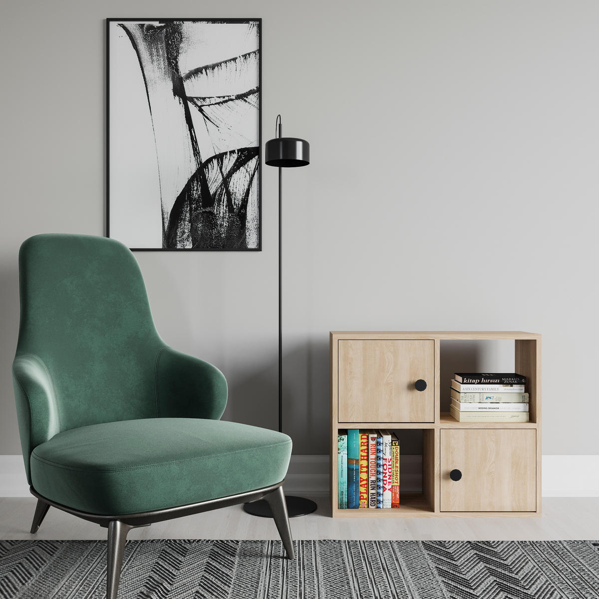 BÜCHERREGAL Tuttle Eiche - Eichefarben, Holzwerkstoff (25/63.2/72cm) - Decorotika