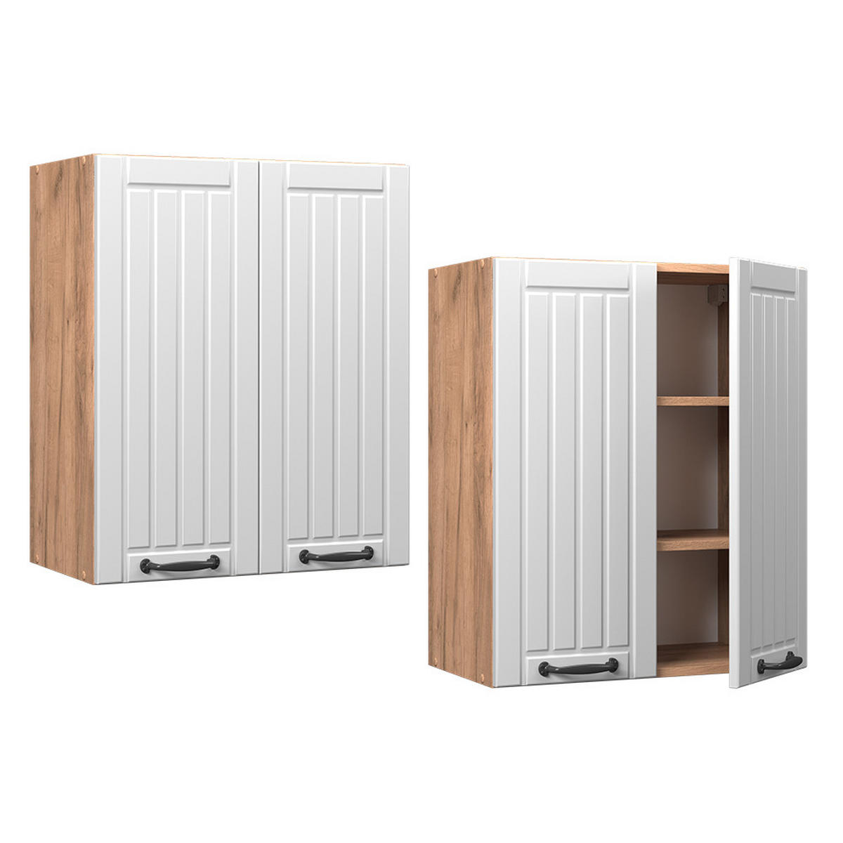 Honigeiche/Weiß, Holzwerkstoff (60/72/34.1cm) - Vicco