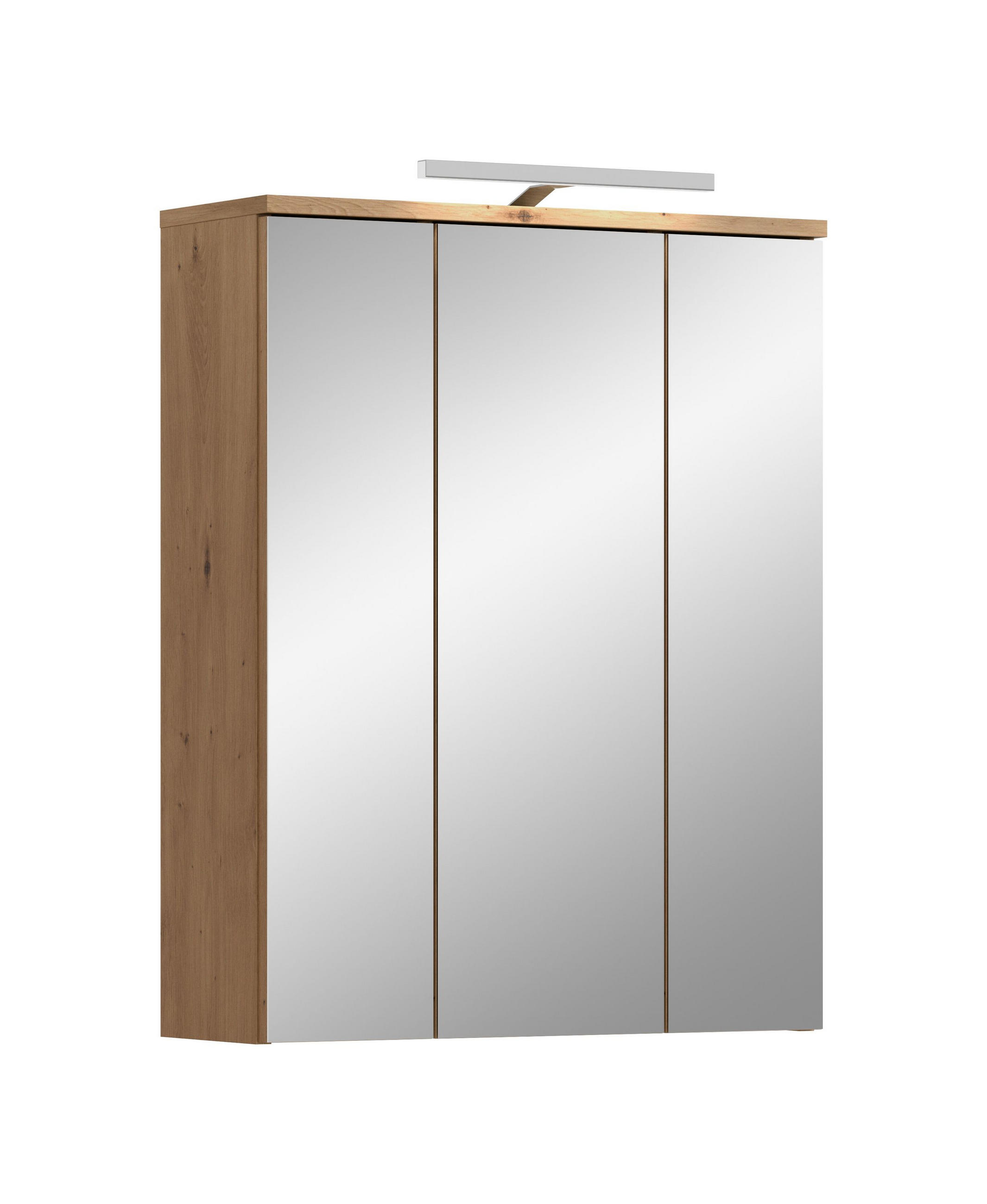 Homes & Jones Spiegelschrank Eiche Artisan 60x77x21 cm
