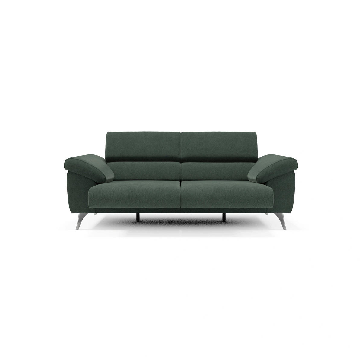 LINEARSOFA Donatello - Grün, Metall (213/76/102cm) - Divani.store