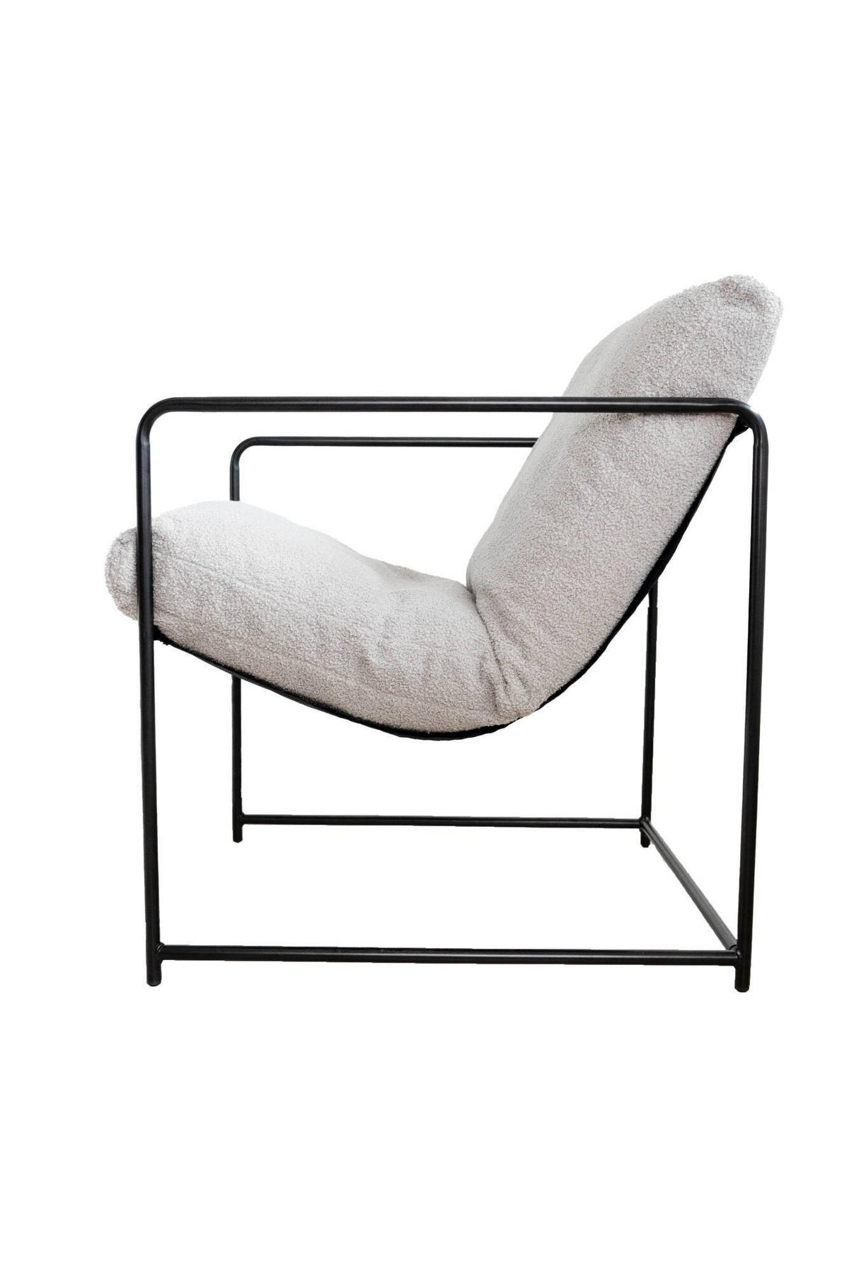 SESSEL 2er Set Stoff Grau 61x67h75 cm - Grau, Metall (61/75/67cm) - DMORA