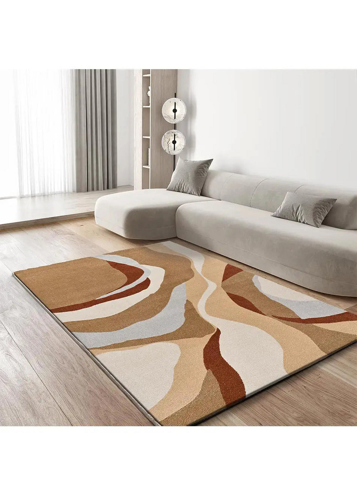 KURZFLORTEPPICH Beige / Kupfer Astra 200/290 cm - Beige/Kupferfarben, Naturmaterialien/Textil (200/290cm) - Atticgo