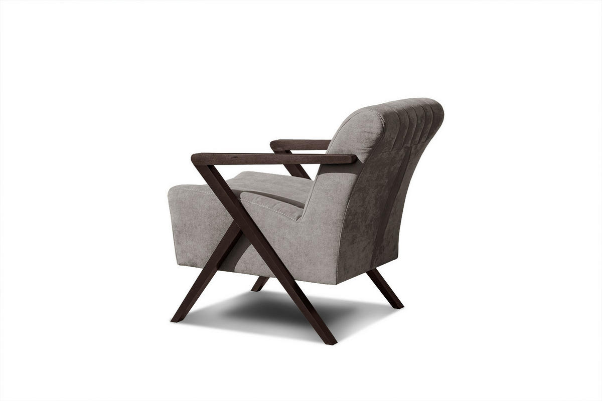 SESSEL LEBRON, taupe - Taupe, Holzwerkstoff/Textil (65/82/79cm) - Courtois Laville