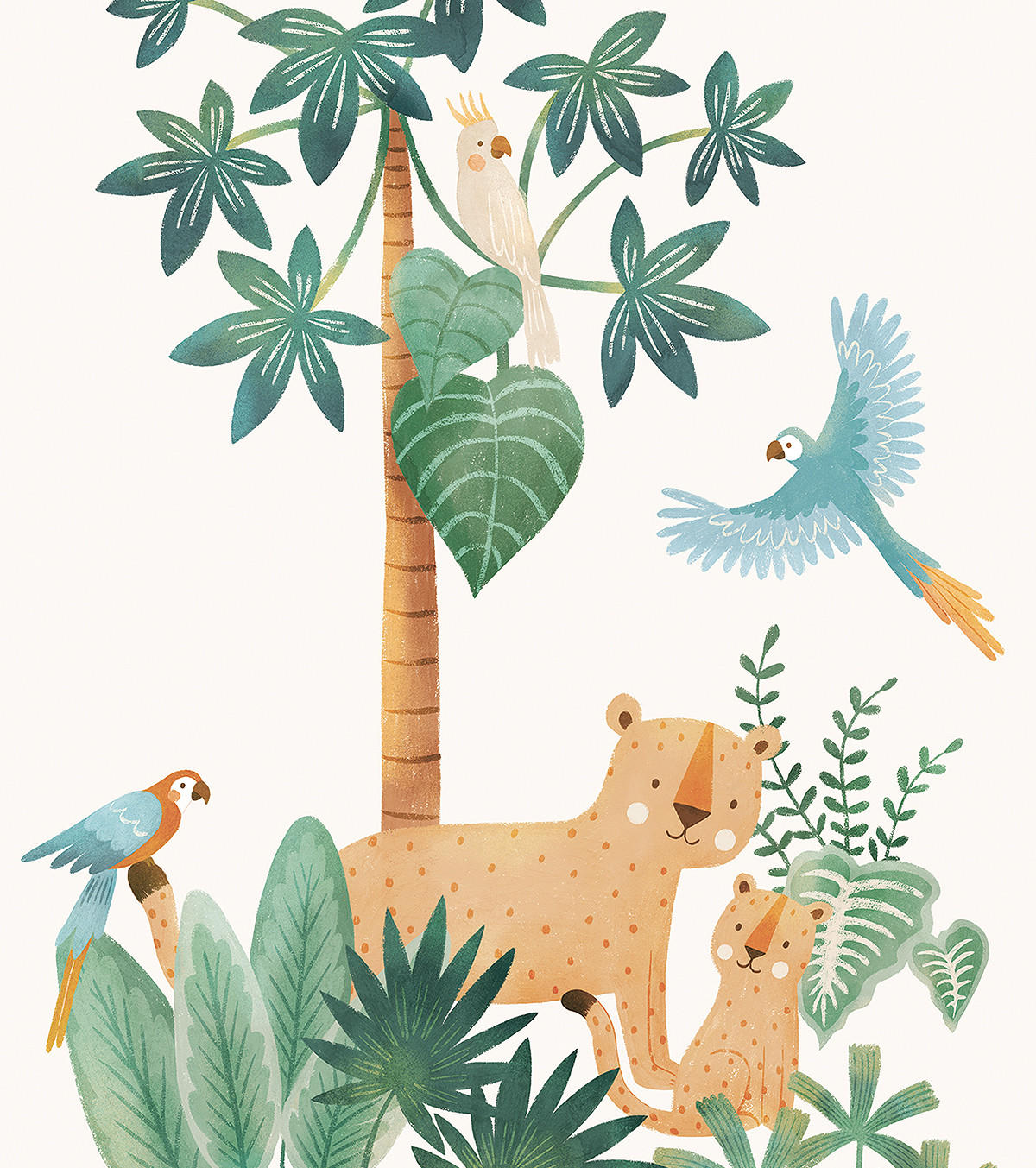 POSTER Yatsuni Wildes Leben 30 x 40 cm, grün - Waldgrün/Grün, Papier (30/1/40cm) - Lilipinso