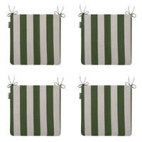 SITZKISSEN Amora - Grün - 40/40/4,5 cm - 4er-Set - Grün, Textil (40/4/40cm) - Madison