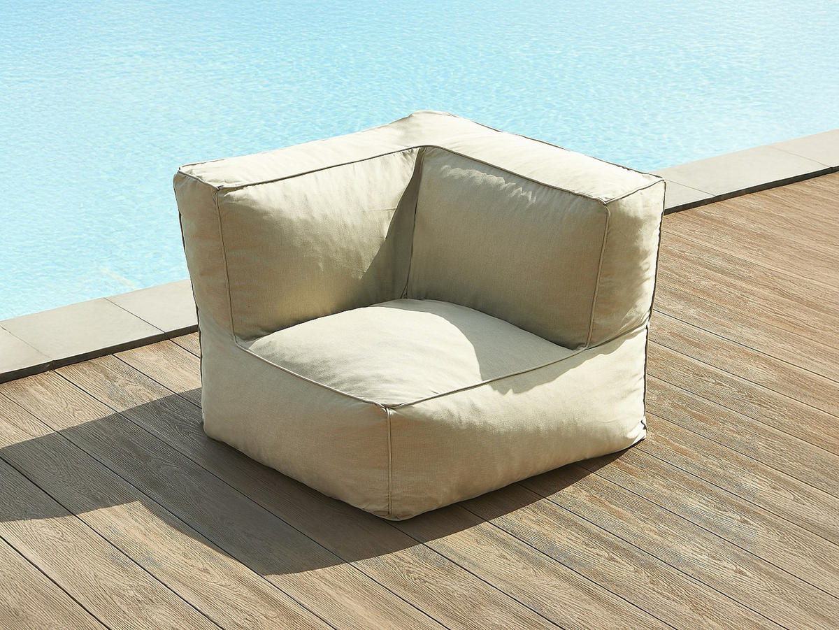 GARTENSESSEL - 1 -Sitzer - Olefin - beige - NOUMARA - Beige, Textil (95/80/95cm) - Vente-Unique