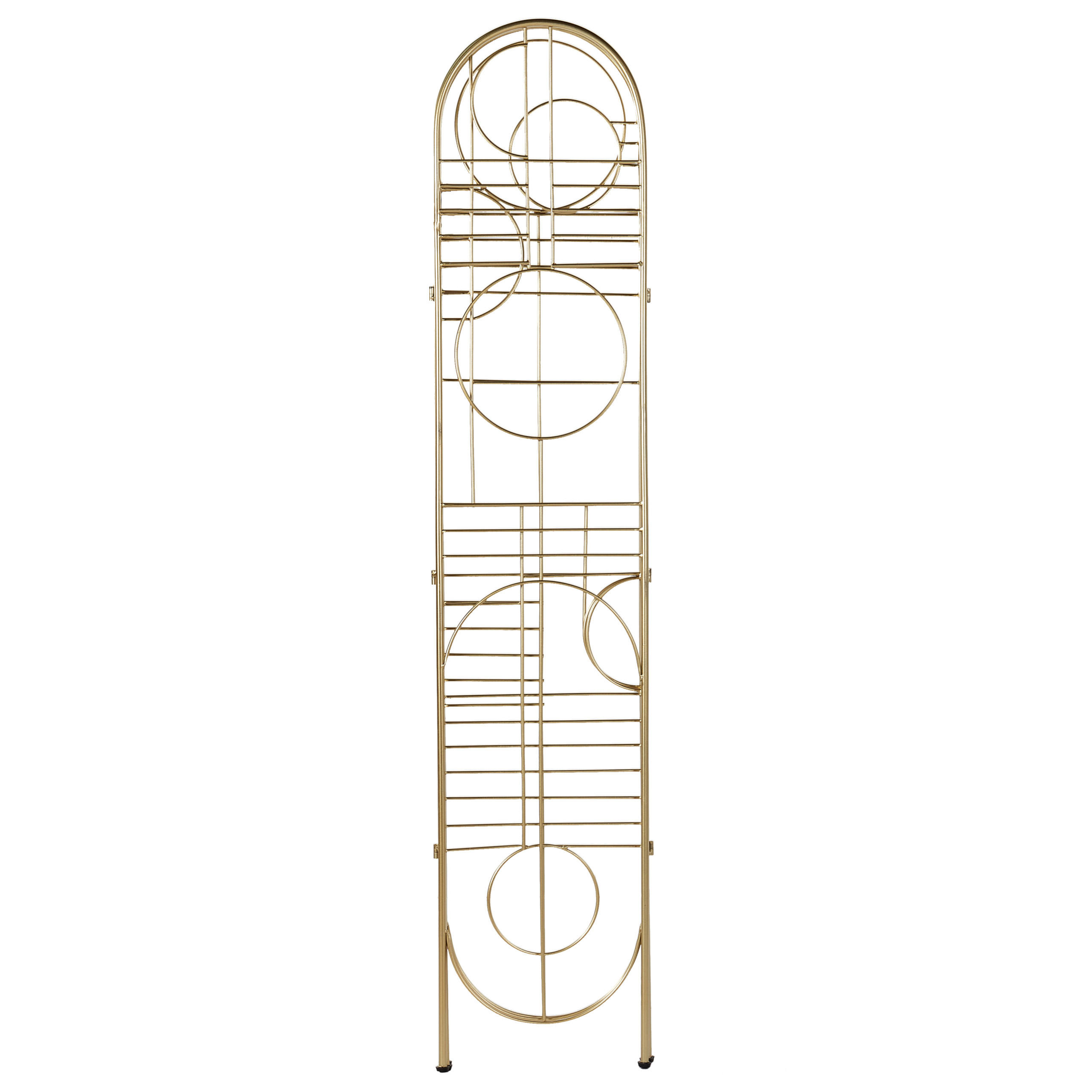 Beliani Raumteiler Gold 100x170x1 cm