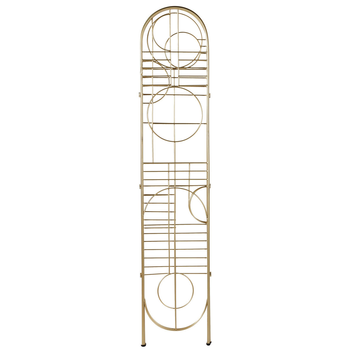 SEPARATOR DE CAMERĂ 3 piese auriu 100 cm 170 cm Turania - auriu, metal (100/170/1cm) - Beliani