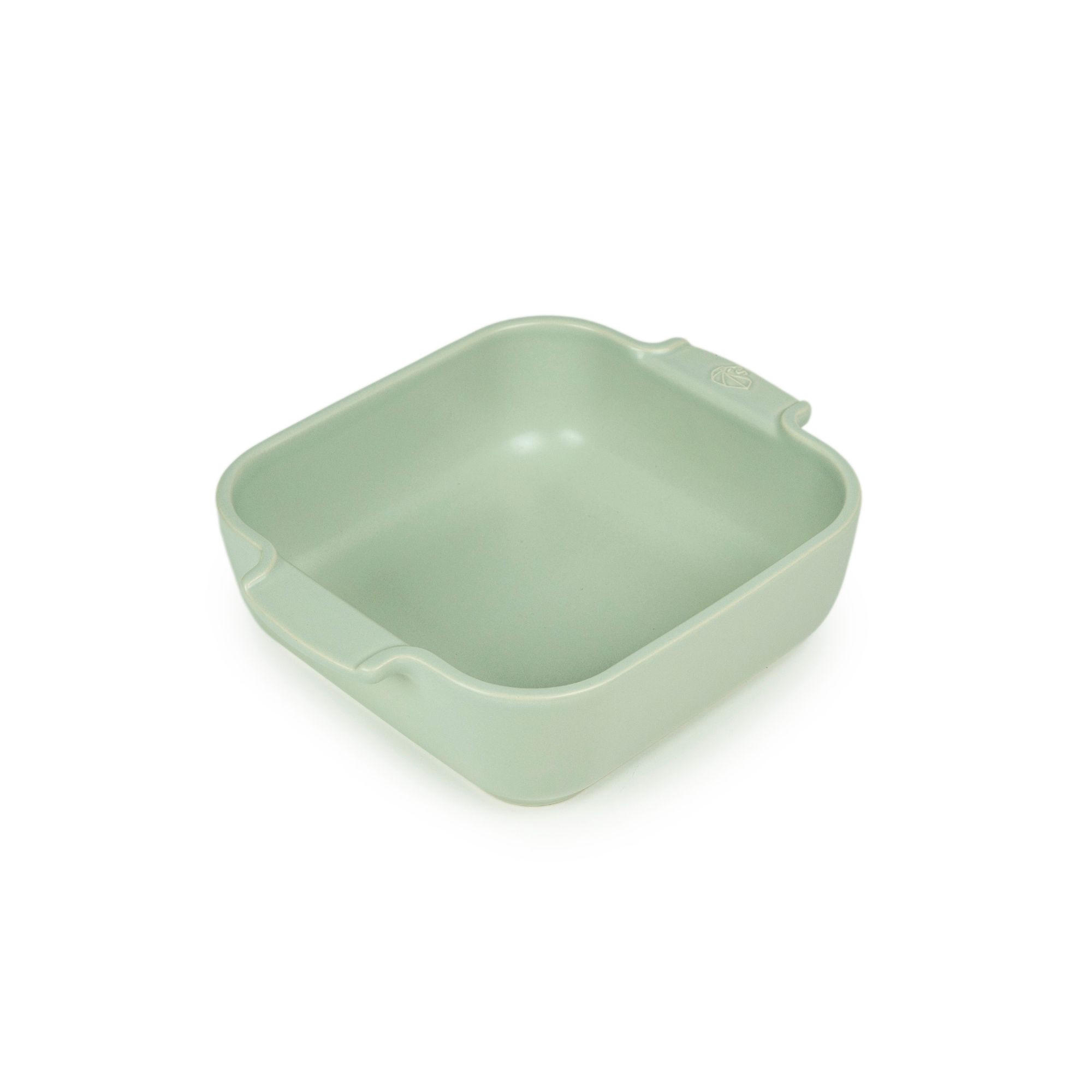 AUFLAUFFORM Keramik Appolia 21cm Quadratisch Salbeigrün Spülmaschinenfest - Grün, Keramik (17.5/21/6cm) - PEUGEOT