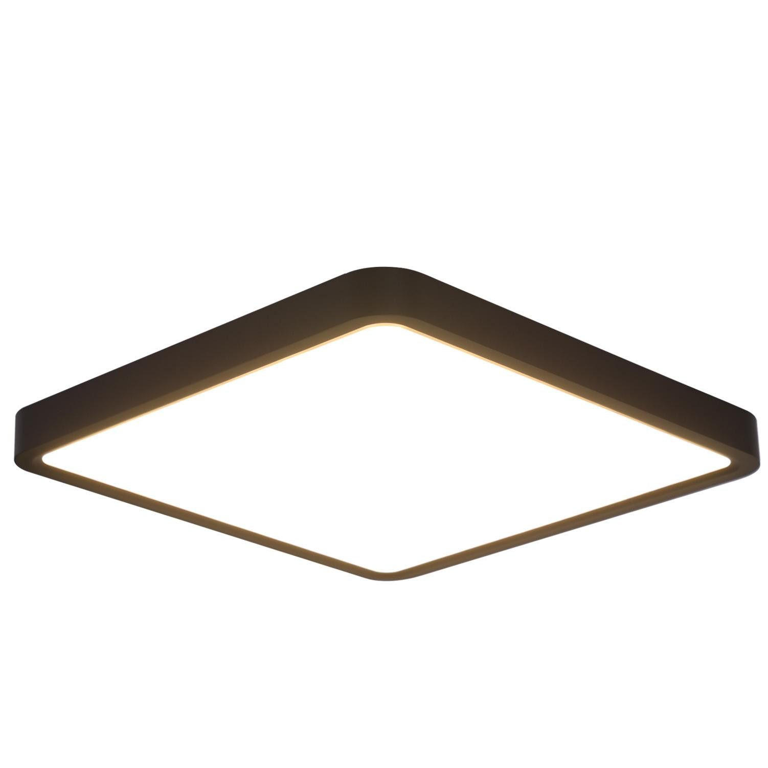 ZMH Led-Deckenleuchte Schwarz 23x2x23 cm