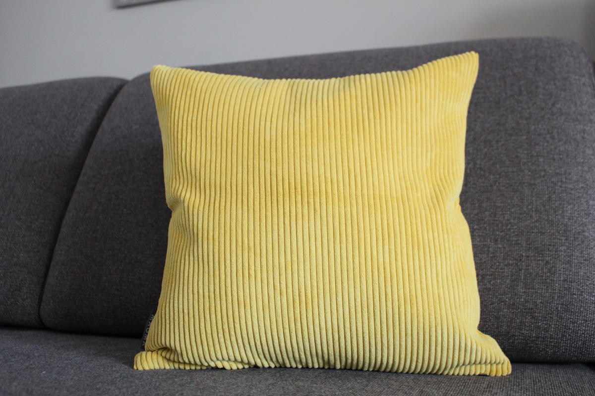 KISSENHÜLLE Inga Cord Look gelb - Gelb, Textil (40/40cm) - Magma Heimtexx