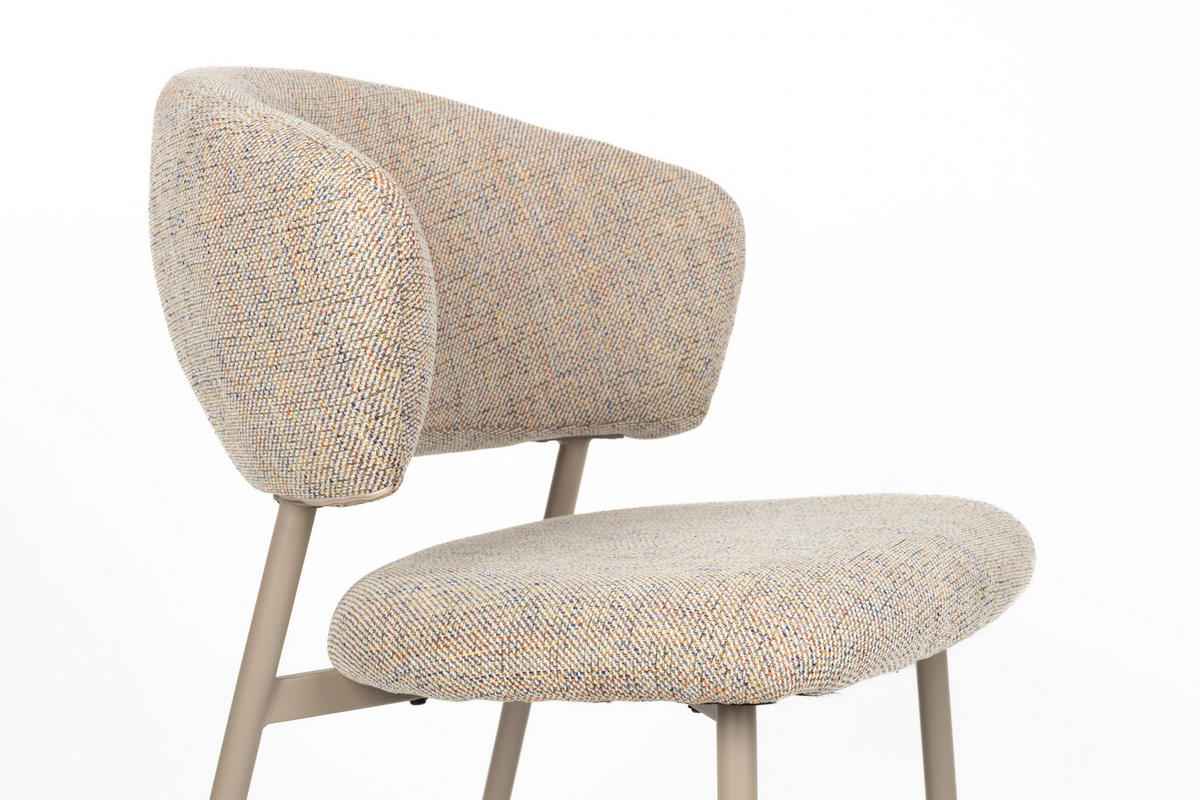 ESSZIMMERSTUHL Jasmine - Beige - 63/50/85 cm - 2er-Set - Beige, Textil (50/85/63cm)