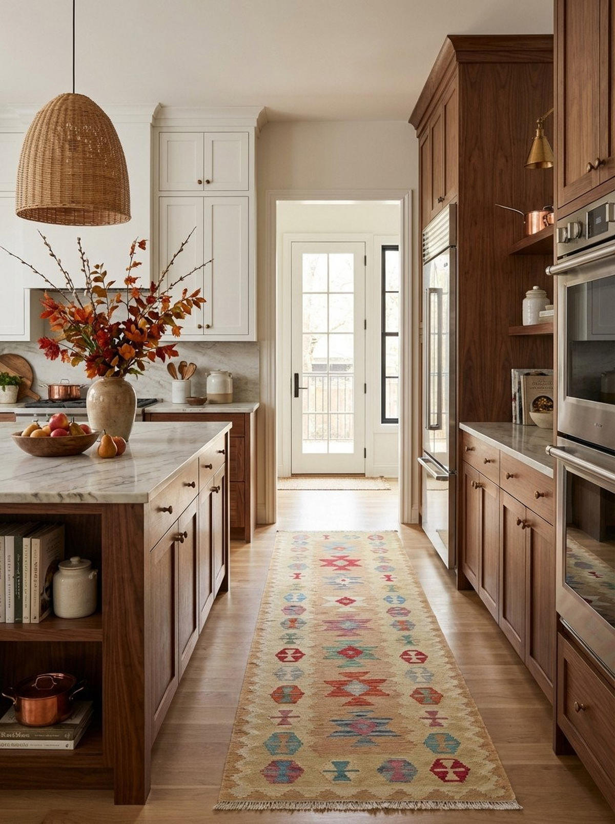 HANDWEBTEPPICH Gashgai Kelim Beige 297/86 cm Schurwolle - Beige, Textil (86/297cm) - Looma