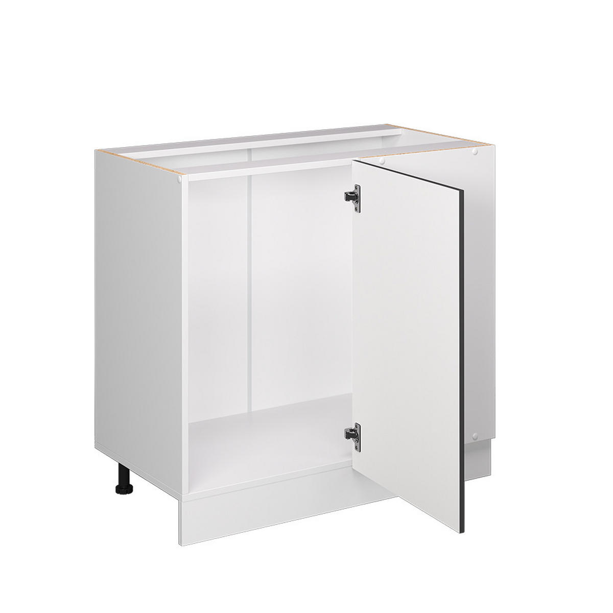 ECKUNTERSCHRANK R-Line Weiß Landhaus 86 cm ohne AP - Weiß, Holzwerkstoff (86/81.6/46cm) - Vicco